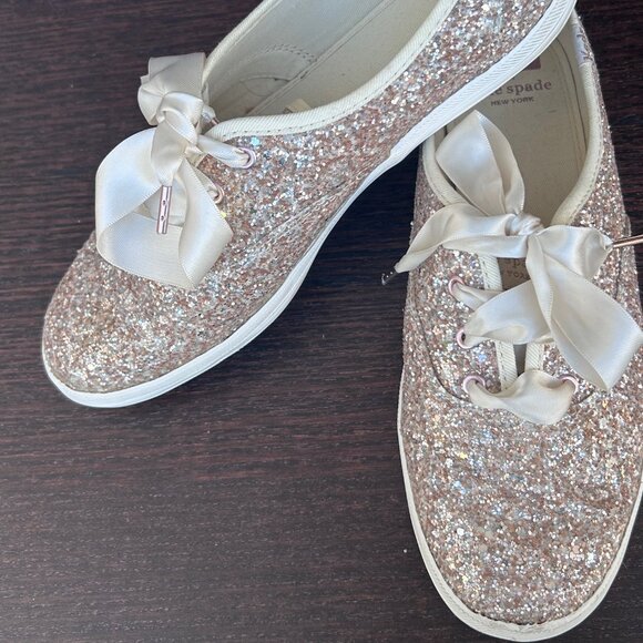 Keds for Kate Spade gold glitter sneaker (7) - Picture 2 of 5